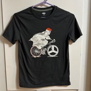 Old Navy size Large (10/12) youth boys Halloween ghost short sleeved tshirt.